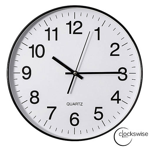 Clockswise Black 14-In Analog Clock