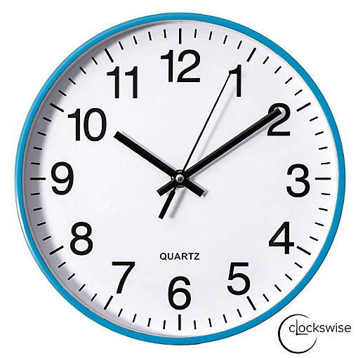 Clockswise Blue 10-In Analog Clock