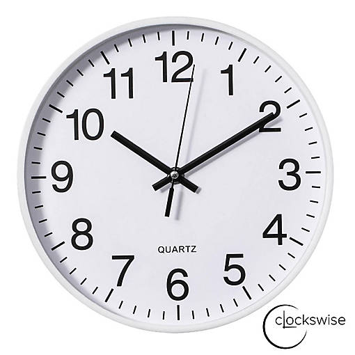 Clockswise White 10-In Analog Clock