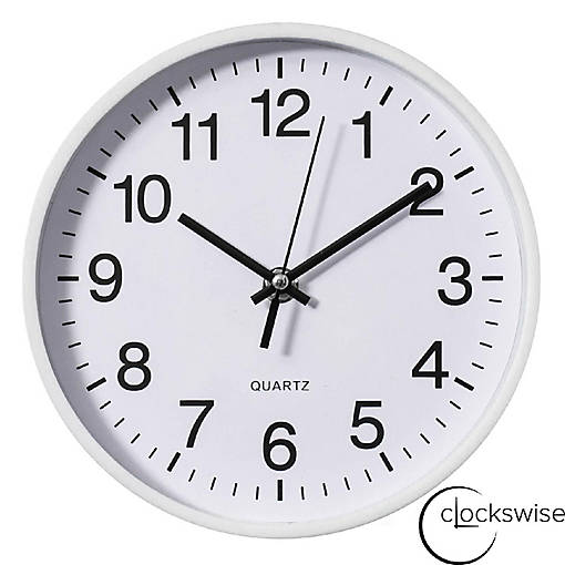 Clockswise White 8-In Analog Clock