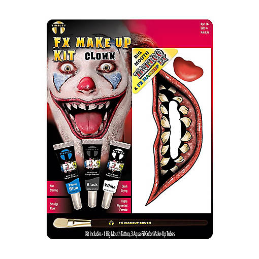 Clown Fx Makeup Kit Costume Accessory