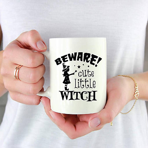 Coffee Mug Beware Cute Little Witch