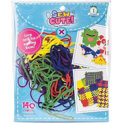 Colorbok Sew Cute! Loom Loop Refill Kit-Primary