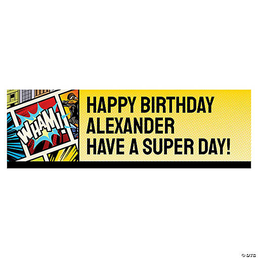 Comic Superhero Custom Banner