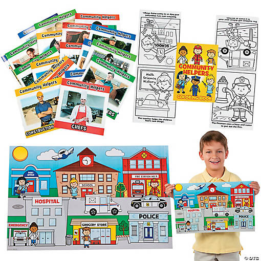 Community Helpers Activity &amp; Educational Learning Kit for 24