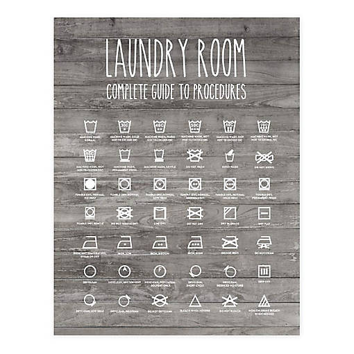 Complete Laundry Guide Sign 1Pk 8.5x11in