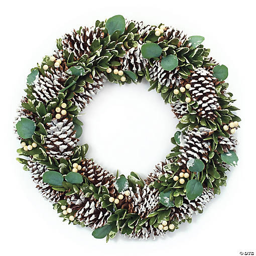 Cone and Berry Wreath 20"D