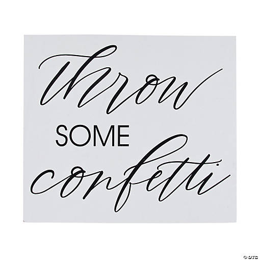 Confetti Toss Sign