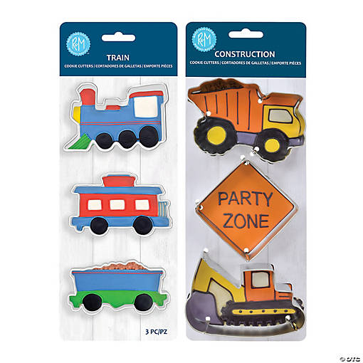 Construction and Train 6 Piece Cookie Cutter Set