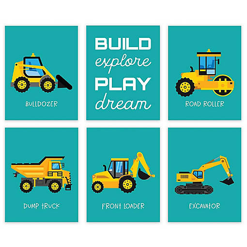 Construction Trucks Dream 6Pk 8.5x11in