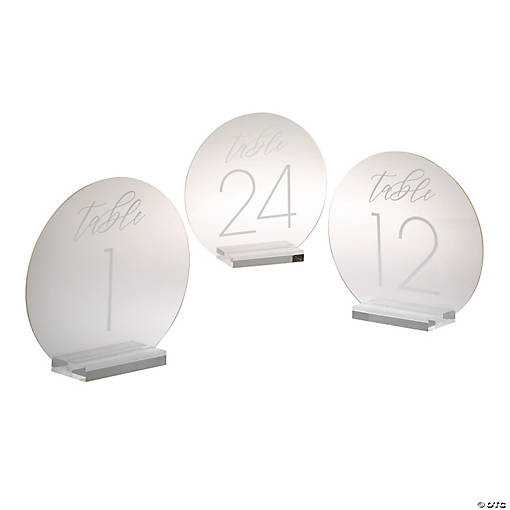 Contemporary Table Numbers - 24 Pc.