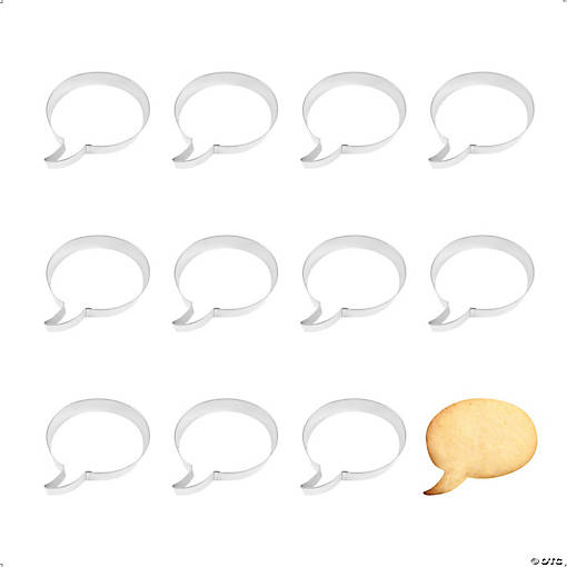 Conversation Bubble 4.25" Cookie Cutters