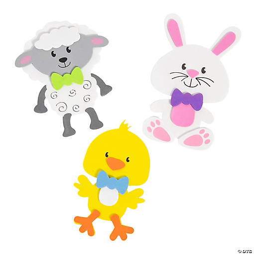 Cool2Create Big Head Easter Character Magnet Craft Kit - Makes 18