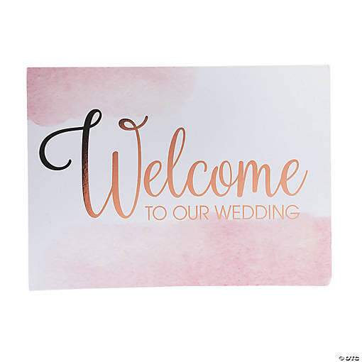 Copper Blush Wedding Welcome Sign