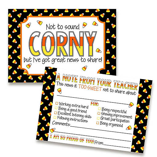 Corny Candy Corn Teacher Mail for Students by AmandaCreation 30ct