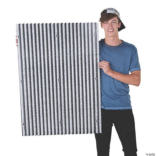Corrugated Print Wall Panels - 6 Pc.