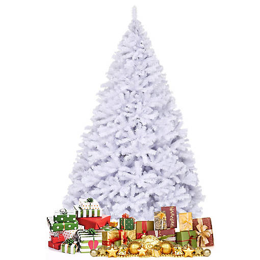 Costway 9Ft Hinged Artificial Christmas Tree Pine Tree 2132 Tips Metal