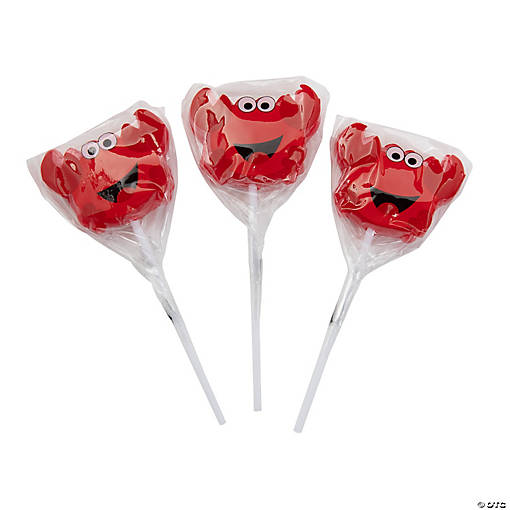 Crab Character Lollipops - 12 Pc.