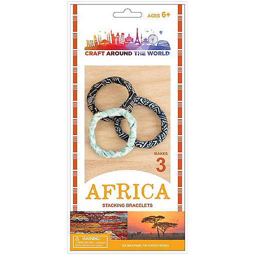 Craft Around The World African Stacking Bracelets-Makes 3