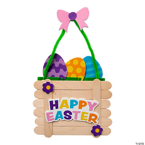 Craft Stick Easter Basket Craft Kit - Makes 12