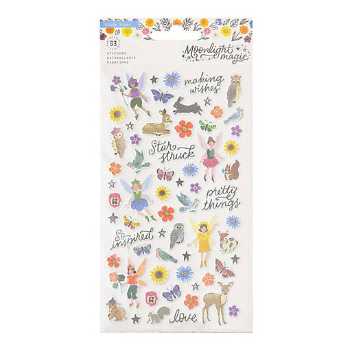 Crate Paper Moonlight Magic Stickers 63/Pkg-Puffy