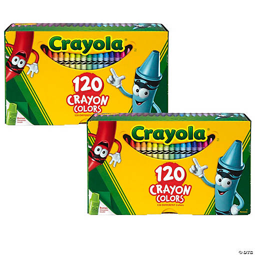 Crayola Crayons, Regular Size, 120 Per Box, 2 Boxes
