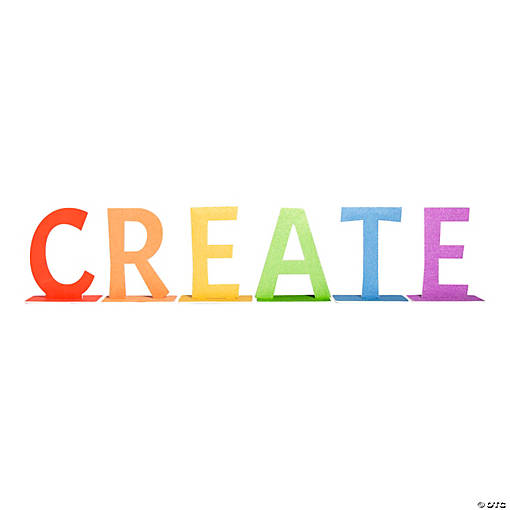 CREATE Letters Centerpiece - 6 Pc.