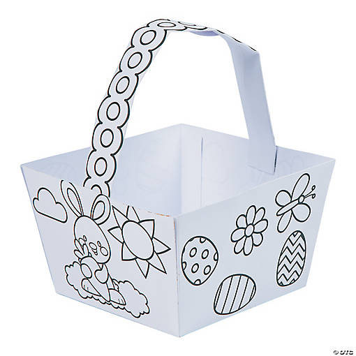 Creative Color Your Own Easter Baskets - 12 Pc. for Fun Activities