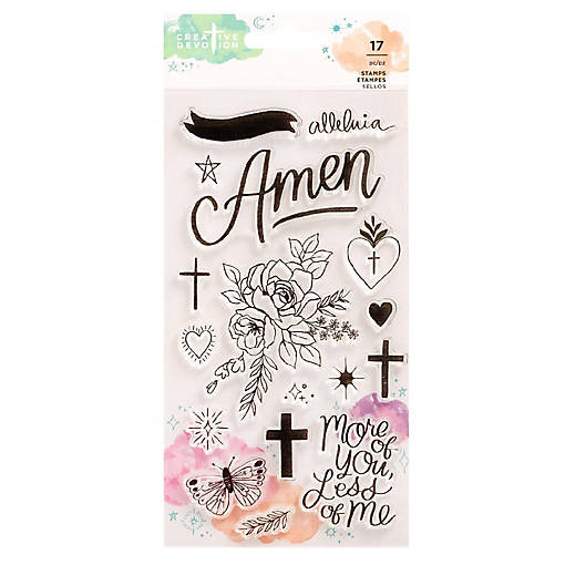Creative Devotion Draw Near Clear Stamps 17/Pkg-Icon &amp; Phrase