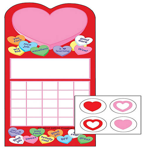 Creative Shapes Etc. - Incentive Sticker Set - Heart