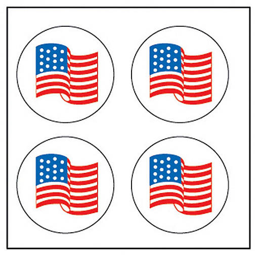 Creative Shapes Etc. - Incentive Stickers - Flag