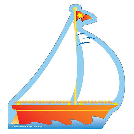 Creative Shapes Etc. - Large Notepad - Sailboat