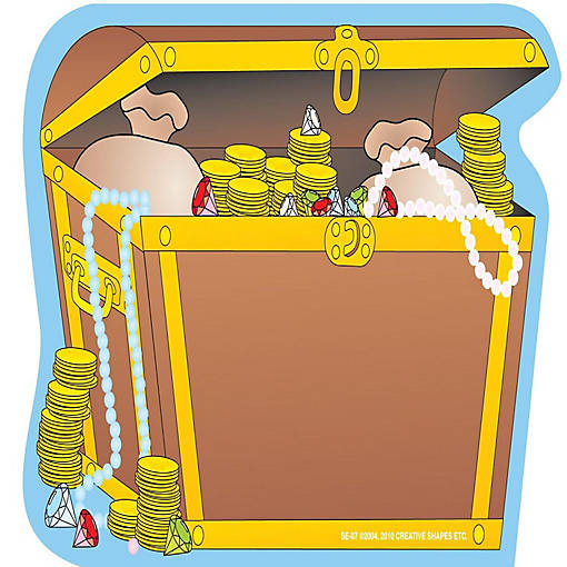 Creative Shapes Etc. - Large Notepad - Treasure Chest