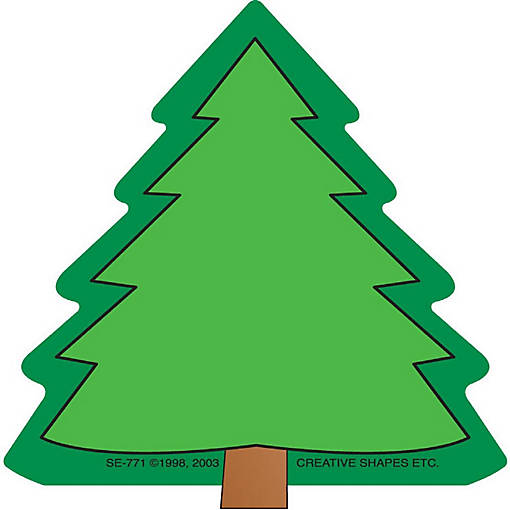 Creative Shapes Etc. - Mini Notepad - Fir Tree