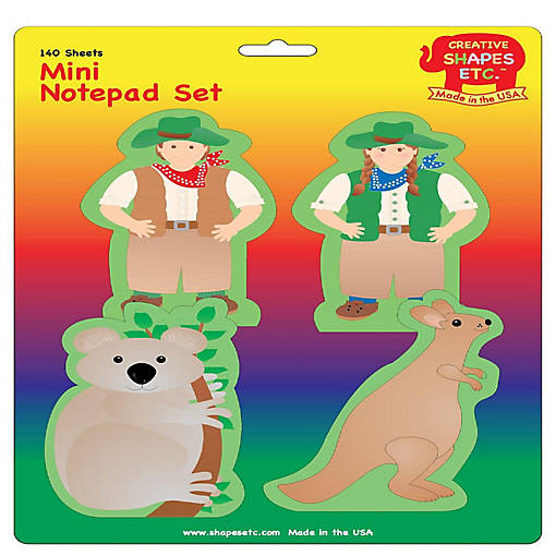 Creative Shapes Etc. - Mini Notepad Set - Australian Outback