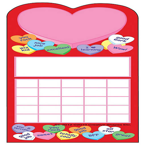 Creative Shapes Etc. - Personal Incentive Chart - Heart