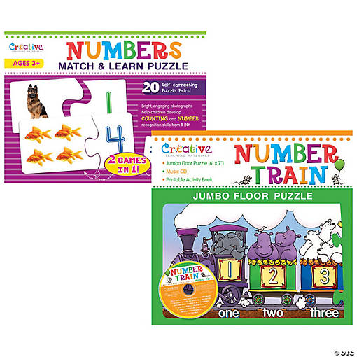 Creative Teaching Materials Numbers Puzzle Bundle, Set of 2