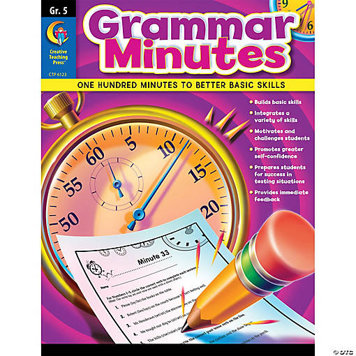 Creative Teaching Press Grammar Minutes Workbook, Grade 5