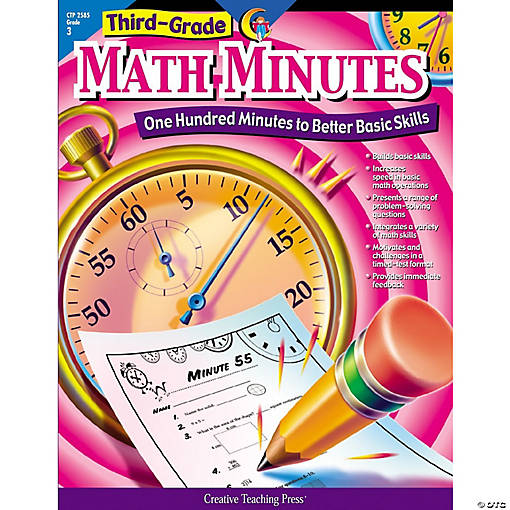 Creative Teaching Press Math Minutes Book, Grade 3