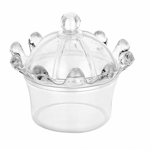 Crown Shaped Acrylic Candy Boxes 16 Pack 2.95"X2.75"