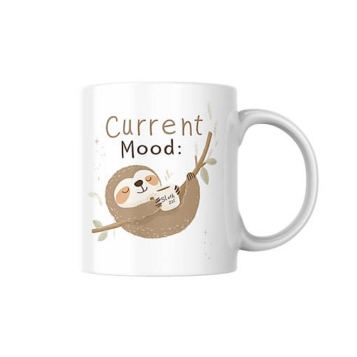 Current Mood_ Sloth Mug by Dancing Littles Jungle