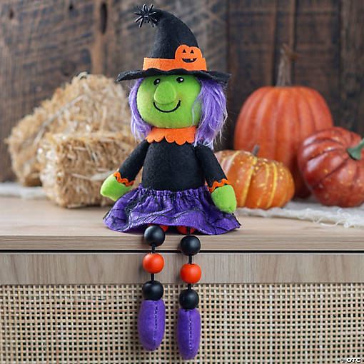 Dangle-Leg Halloween Witch Tabletop Decoration