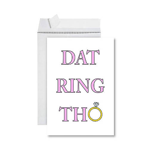 Dat Ring Tho Wedding Jumbo Card 8.5x11IN