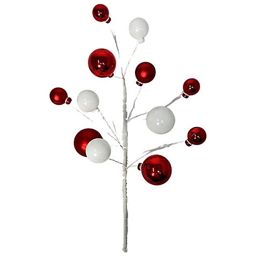 David Christopher Collection 16" Elegant Red &amp; White Ball Pick