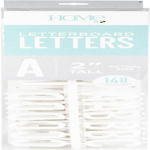 DCWV Letterboard Letters &amp; Characters 2" 148/Pkg-White