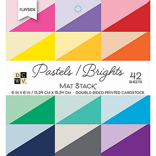 Dcwv Mat Stack 6 X 6 Pastels Double Sided (42 Sh)