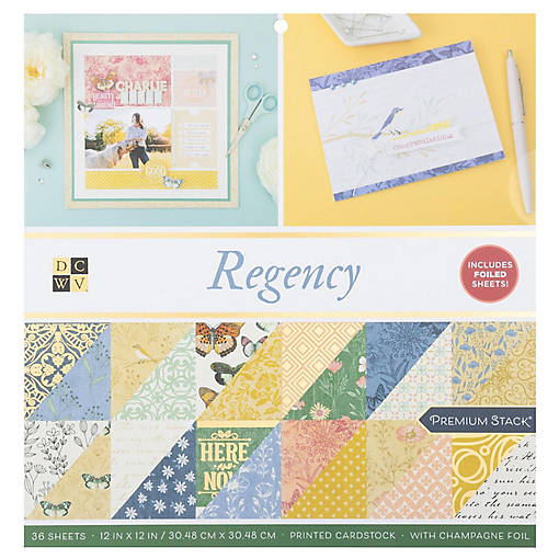 DCWV Premium Paper 12"X12" 36/Pkg-Regency