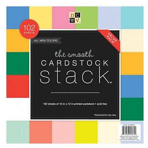 Dcwv Single Sided Stack Cardstock 12&amp;#8221;X12&amp;#8221; (102 Sheets)