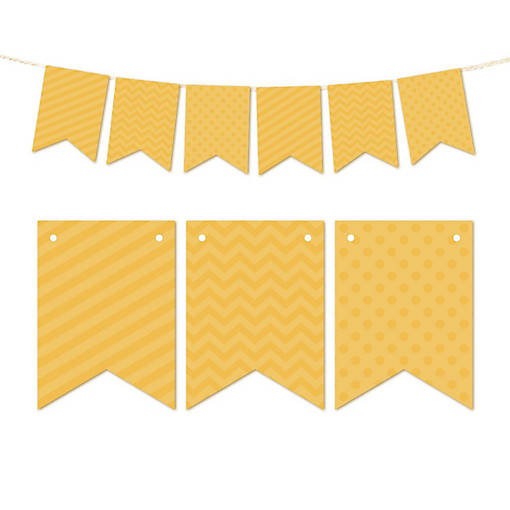 Deep Yellow Bunting Banner 9ft