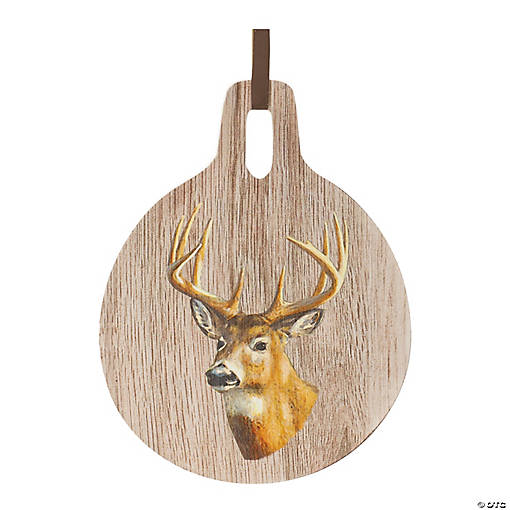 Deer Print Cutting Board D&amp;#233;cor 7.75"D